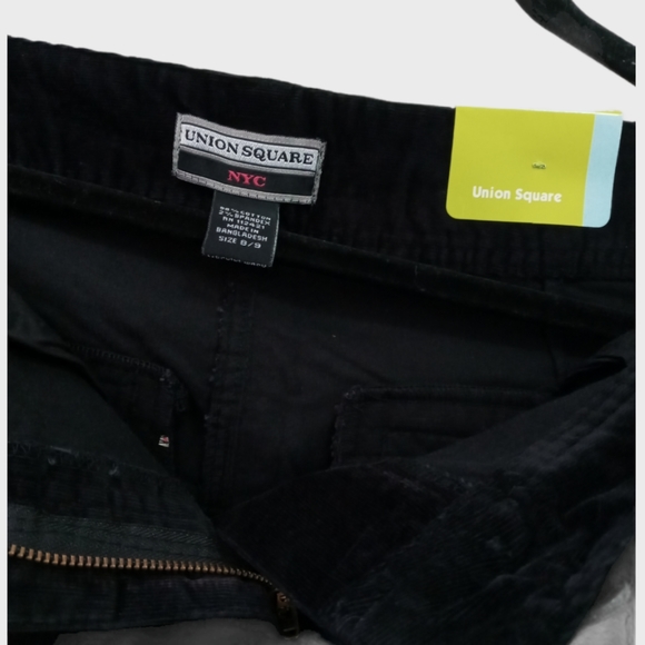 Union Square NYC Corduroy Pants Size 8/9 Black - Picture 10 of 13